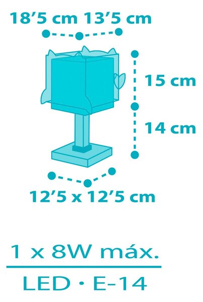 Dalber 64391 LITTLE OWL - Dětská stolní lampička s motivem sovičky + Dárek LED žárovka (Stolní lampička pro děti se sovičkou)