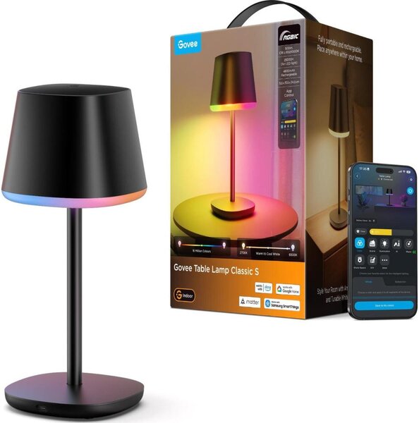 Govee - LED RGBICWW Stmívatelná stolní lampa CLASSIC MATTER LED/10W/5V Wi-Fi