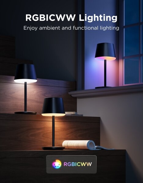 Govee - LED RGBICWW Stmívatelná stolní lampa CLASSIC MATTER LED/10W/5V Wi-Fi