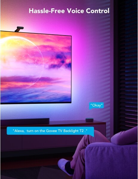 Govee - DreamView T2 DUAL TV 75-85" SMART LED podsvícení RGBIC Wi-Fi