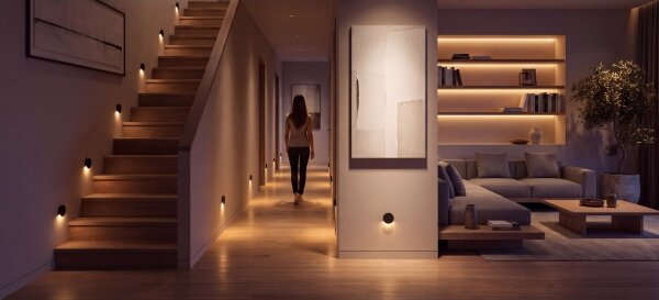 Kanlux 90826 - LED Schodišťové svítidlo MAGNIK LED/1,7W/230V CCT černá kulatý