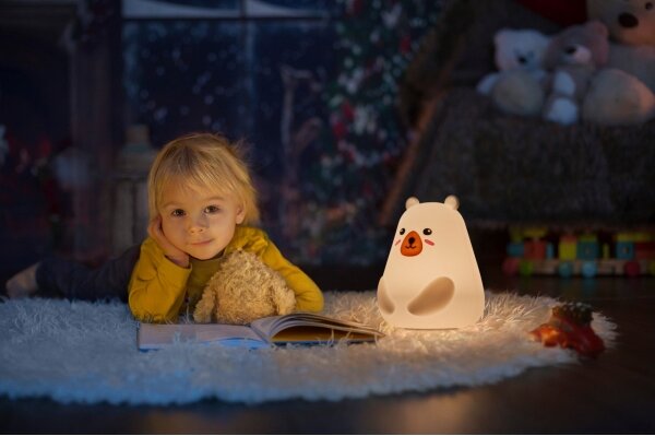 Osram - LED RGBW Dětská dotyková lampička NIGHTLUX BEAR LED/0,7W/3,7V 1200 mAh