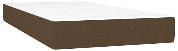 Box spring postel s matrací tmavě hnědá 80x200 cm textil 3129828
