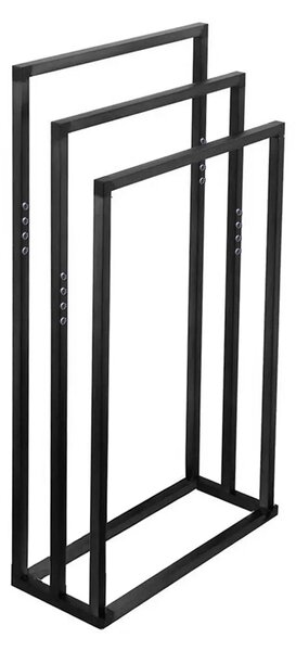 Tutumi Tutumi, 3-ramenný kovový stojan na ručníky 600x260x1000 mm 391840, černá matná, HOM-01003
