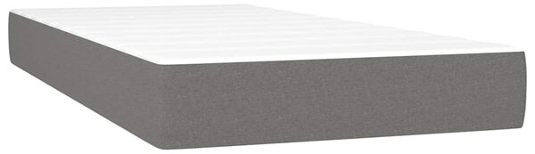 Box spring postel s matrací tmavě šedá 80 x 200 cm textil 3131626