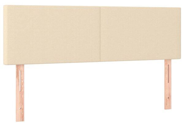 Box spring postel s matrací krémová 140x190 cm textil 3129550