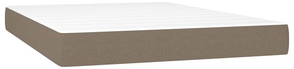 Box spring postel s matrací taupe 140x190 cm textil 3127961