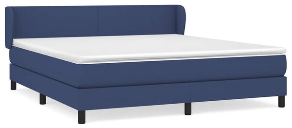 Box spring postel s matrací modrá 160x200 cm textil 3126099