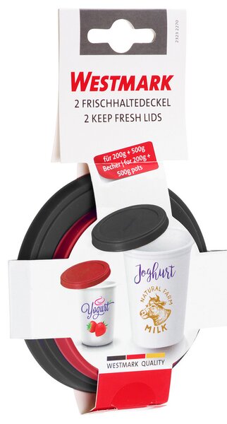 Westmark Sada 2 kulatých silikonových víček, 10 + 8 cm