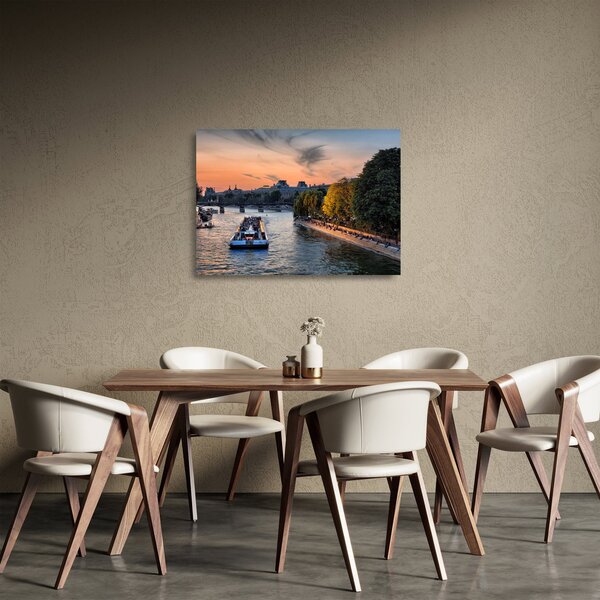Skleněný obraz - loď na vyhlídkové plavbě (70x50 cm)