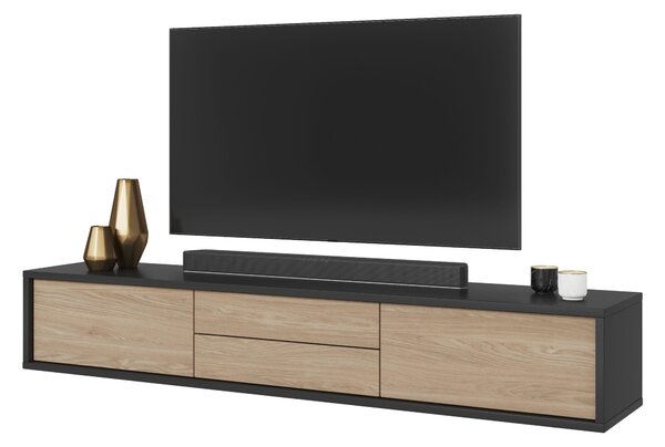 TV stolek Fiora 39 (antracit + dub olejovaný)