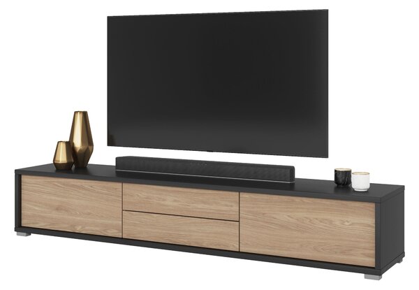TV stolek Fiora 39 (antracit + dub olejovaný)
