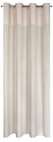 ZATEMŇOVACÍ ZÁVĚS NA KROUŽCÍCH AGNES 140X250 CM KRÉMOVÁ