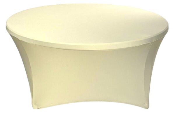 TENTino Elastický ubrus STANDARD na kulatý stůl 180 cm Barva ubrusu: BÍLÁ / WHITE