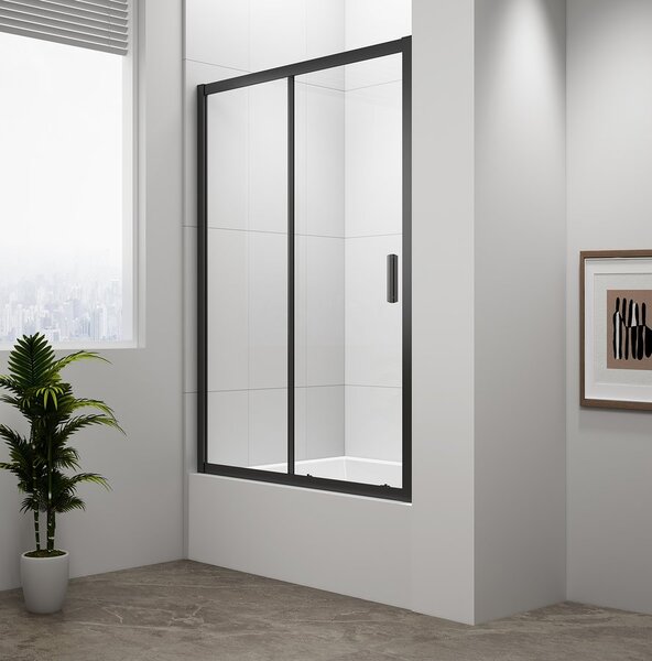 Polysan Polysan, DEEP BLACK sprchové dveře 1100x1650mm, čiré sklo, MD1116B