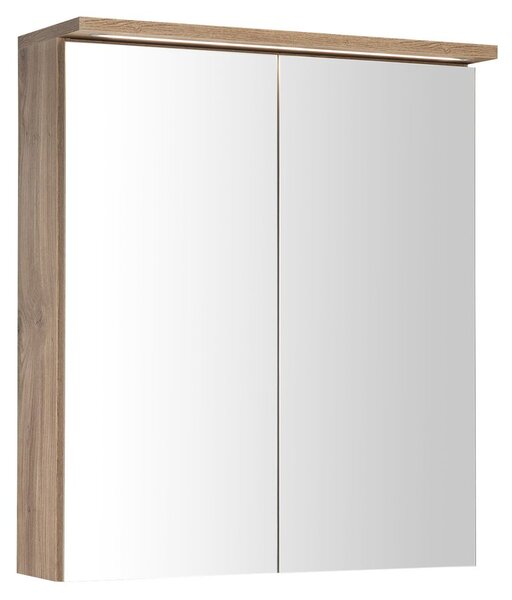 Aqualine Aqualine, KAWA STRIP Galerka s LED osvětlením 60x70x22cm, dub emporio, WGL36S