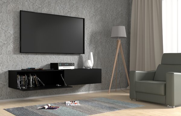TV stolek/skříňka Banksy 180 (černá). Akce -13%