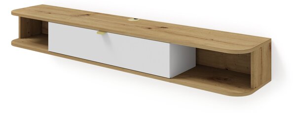 TV stolek/skříňka Ikaro (dub artisan + bílá)