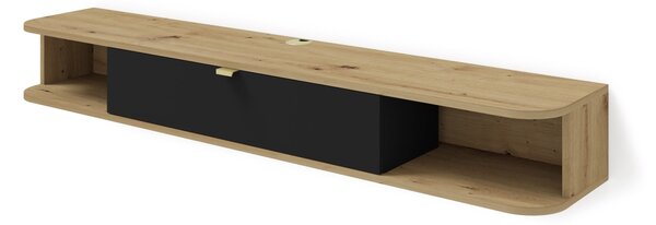 TV stolek/skříňka Ikaro (dub artisan + černá)