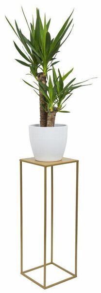 HowHomely Stojan na květiny Glenn 70 cm zlatý