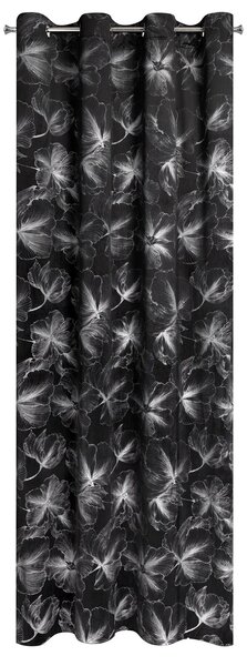 ZATEMŇOVACÍ ZÁVĚS NA KROUŽCÍCH STELLA 140X250 CM VZOROVANÁ