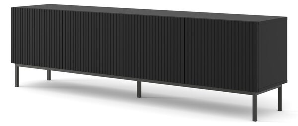 TV skříňka/stolek 4D 200 Rowanna (černá). Akce -18%