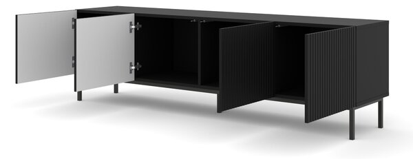 TV skříňka/stolek 4D 200 Rowanna (černá). Akce -18%