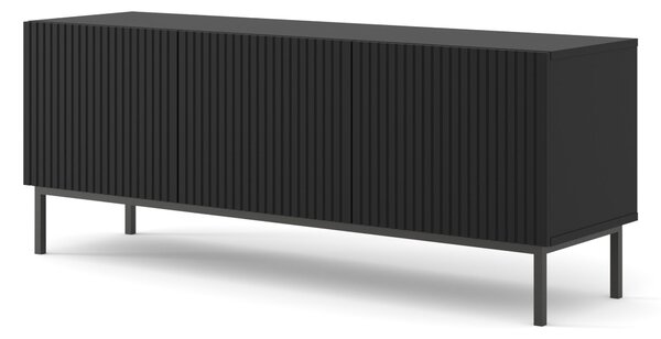 TV skříňka/stolek 3D 150 Rowanna (černá). Akce -24%