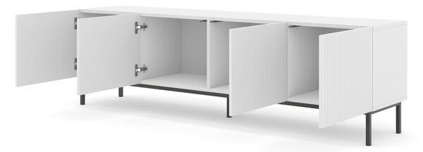 TV skříňka/stolek 4D 200 Rowanna (bílá + černá)