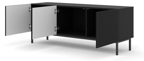 TV skříňka/stolek 3D 150 Rowanna (černá). Akce -24%