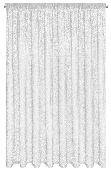 ZÁCLONA NA PÁSCE AMANDA 300X270 CM BÍLÁ