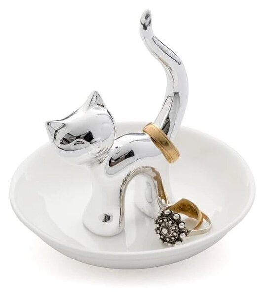 Porcelánový talířek na šperky Cat – Balvi