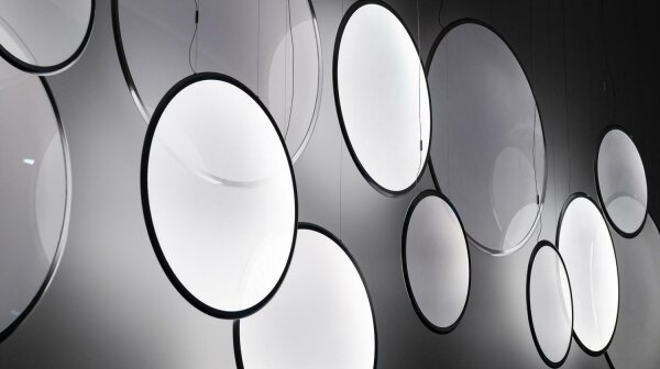 Artemide 1994330APP - LED RGBW Stm. lustr na lanku DISCOVERY LED/79W/230V černá