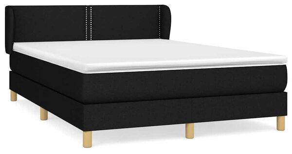 Box spring postel s matrací černá 140 x 190 cm textil 3126719