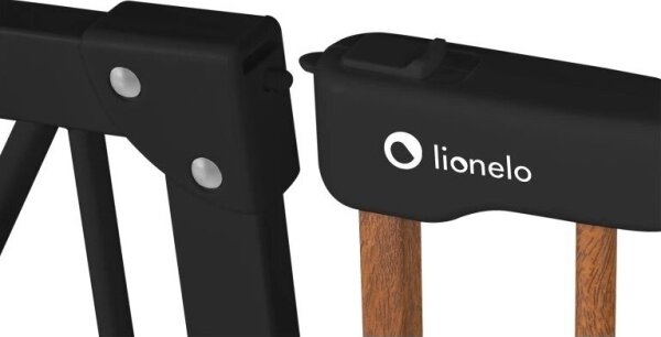 Lionelo - Bezpečnostní zábrana TRUUS SLIM černá/hnědá