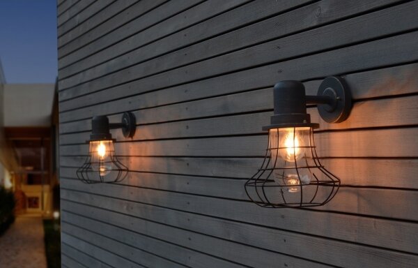 Eco-Light - Venkovní nástěnné svítidlo BIRD 1xE27/60W/230V IP44