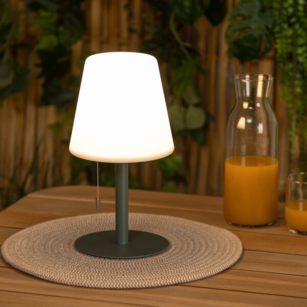Atmosphera - LED RGB Nabíjecí venkovní stolní lampa ZACK LED/3,7V IP44 zelená
