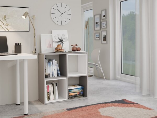 TP Living Regál Malax 2x2 šedý