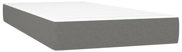 Box spring postel s matrací tmavě šedá 80 x 200 cm textil 3136870