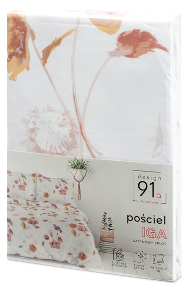 POVLEČENÍ Z MIKROVLÁKNA IGA 200X220 CM, 2KS 70X80 CM KVĚTINY