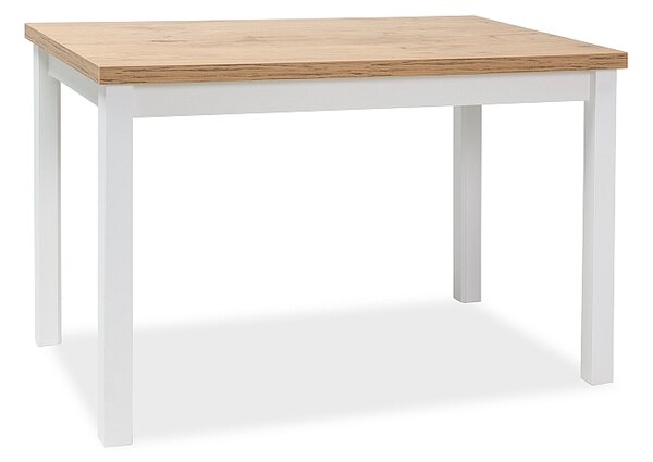 Jídelní stůl Sego107, dub lancelot/bílá, 100x60cm