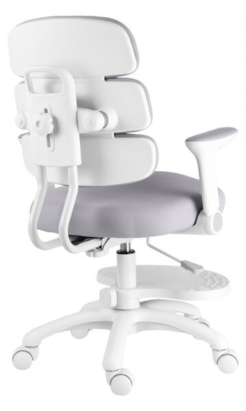 Dětská rostoucí židle Neoseat KIDDY THREE — látka, pratelný potah, šedá
