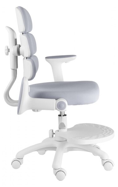 Dětská rostoucí židle Neoseat KIDDY THREE — látka, pratelný potah, šedá