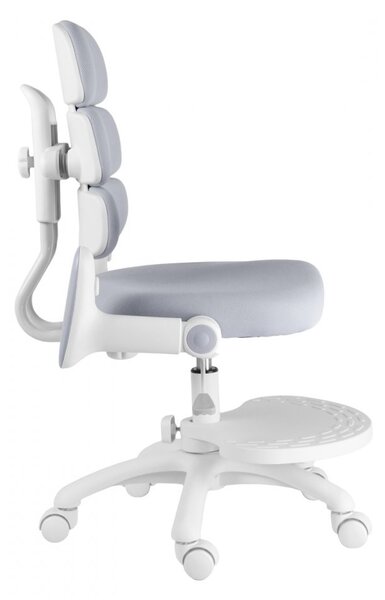 Dětská rostoucí židle Neoseat KIDDY THREE — látka, pratelný potah, šedá
