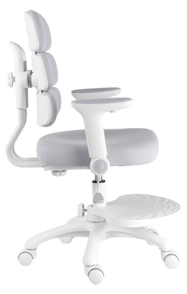Dětská rostoucí židle Neoseat KIDDY THREE — látka, pratelný potah, šedá