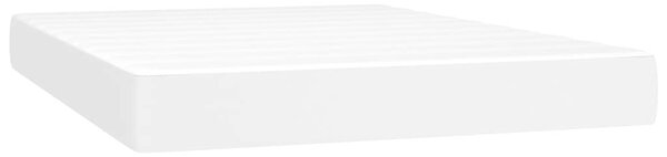 Box spring postel s matrací bílá 140x200 cm umělá kůže 3130662
