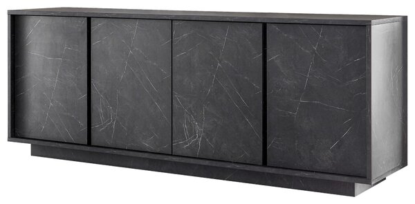 ŠIROKÁ KOMODA, antracitová, 180/79/43 cm MID.YOU - Online Only komody, Online Only