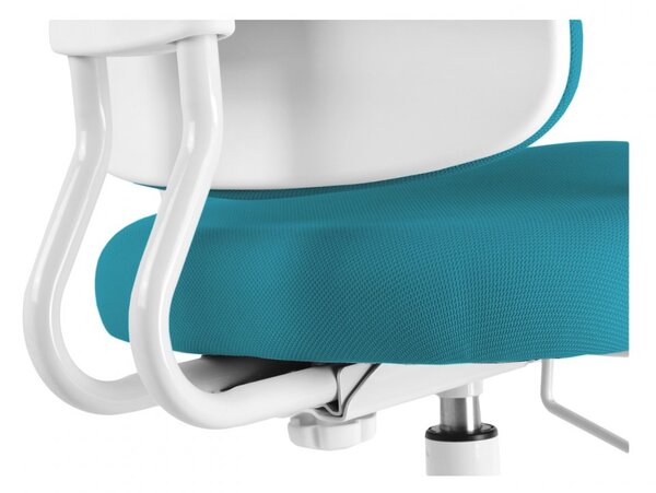 Dětská rostoucí židle Neoseat KIDDY THREE — látka, pratelný potah, tyrkysová