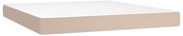 Box spring postel s matrací cappuccino 180 x 200 cm umělá kůže 3127210