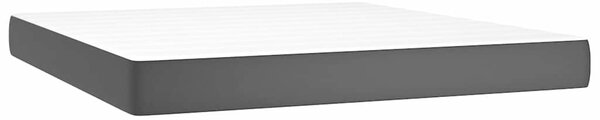 Box spring postel s matrací černá 180x200 cm umělá kůže 3130733